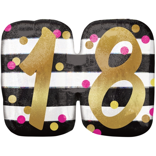 Folienballon-Milestone-Birthday-18-Shape-Luftballon-holografisch-zum-18-Geburtstag-Geschenk-Jubilaeum