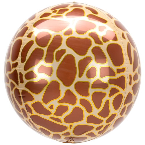 Folienballon-Orbz-Giraffe-Luftballon-Kugel-Dekoration
