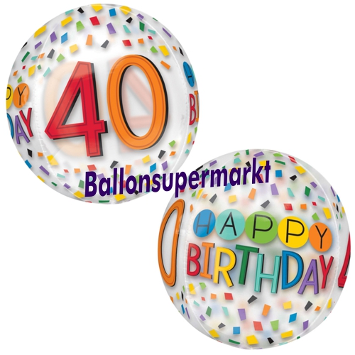 Folienballon-Orbz-Happy-Birthday-Rainbow-40-Luftballon-zum-40.-Geburtstag