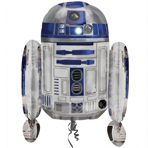 Folienballon-R2D2-Star-Wars-Shape-Luftballon-Geschenk-George-Lucas-Roboter