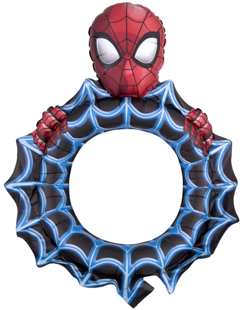 Folienballon-Selfie-Rahmen-Spider-Man-Luftballon-Fotorequisite-Party-Kindergeburtstag-Spider-Man-Marvel