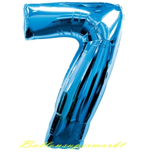 Folienballon-Zahl-7-Blau-Luftballon-Geschenk-Geburtstag-Jubilaeum-Firmenveranstaltung