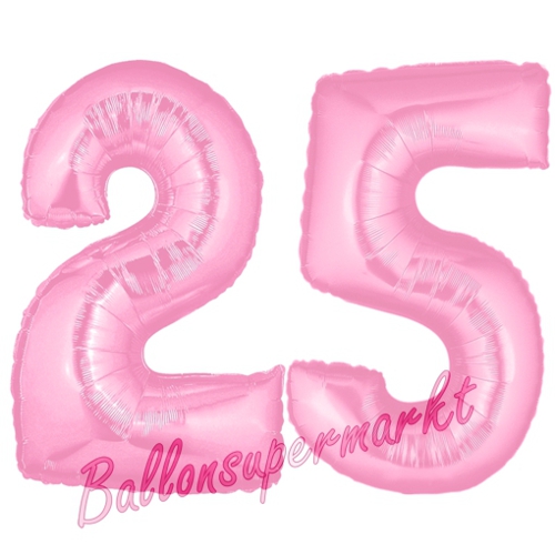 Folienballons-Zahlen-25-Rosa-Luftballons-Geschenk-25.-Geburtstag-Jubilaeum-Firmenveranstaltung