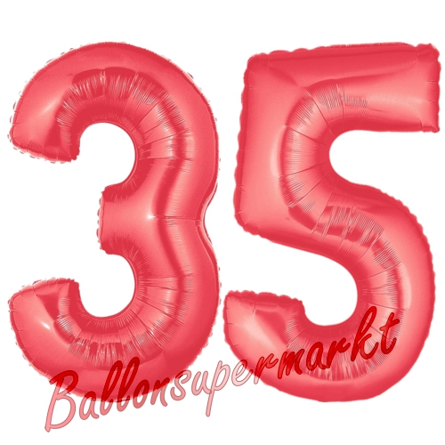 Folienballons-Zahlen-35-Rot-Luftballons-Geschenk-35.-Geburtstag-Jubilaeum-Firmenveranstaltung