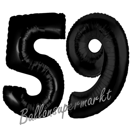 Folienballons-Zahlen-59-Schwarz-Luftballons-Geschenk-59.-Geburtstag-Jubilaeum-Firmenveranstaltung