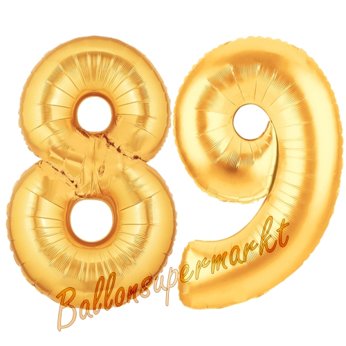 Folienballons-Zahlen-89-Gold-Luftballons-Geschenk-89.-Geburtstag-Jubilaeum-Firmenveranstaltung