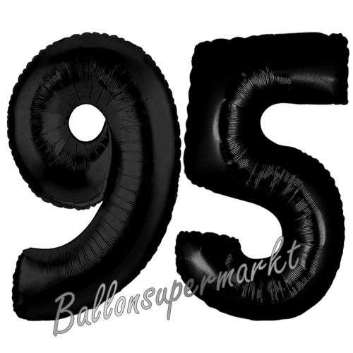 Folienballons-Zahlen-95-Schwarz-Luftballons-Geschenk-95.-Geburtstag-Jubilaeum-Firmenveranstaltung