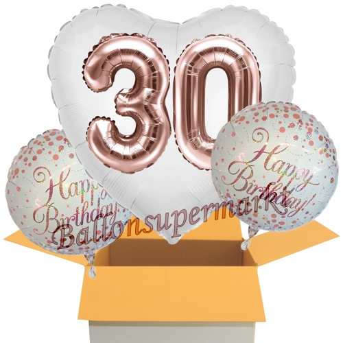 Folienballons-im-Karton-Herz-Jumbo-Zahl-30-Happy-Birthday-Sparkling-Fizz-Rosegold-Dekoration-zum-30.-Geburtstag