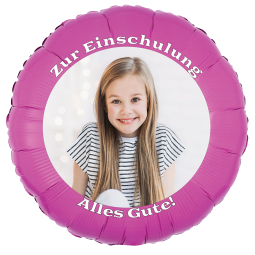 Fotoballon-mit-Foto-des-Schulkindes-zur-Einschulung-zum-1-Schultag-in-Pink