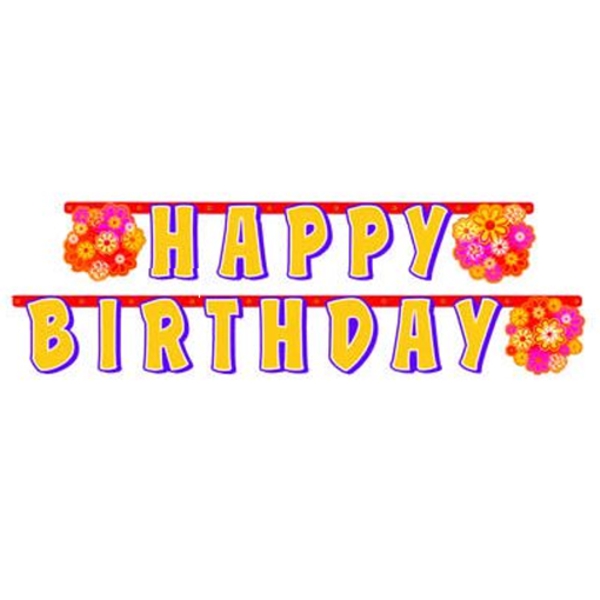 Geburtstagsbanner-Happy-Birthday-Flower-Blumenmotive-Dekoration-Geburtstag