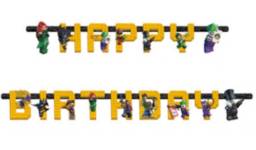 Geburtstagsbanner-LEGO-Batman-Dekoration-Kindergeburtstag-Batman-Robin-Joker-DC-Comics
