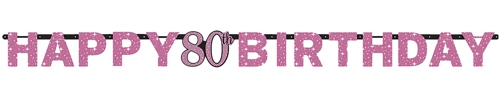 Geburtstagsbanner-Pink-Celebration-80-holografisch-zum-80-Geburtstag-Dekoration-Party