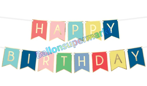 Geburtstagsbanner-Vintage-Happy-Birthday-Partydekoration-Geburtstag-Kindergeburtstag-Party