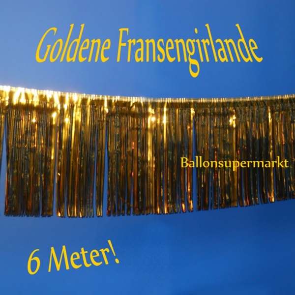 Girlande-Fransengirlande-Gold-Dekoration-Silvester-Partydekoration