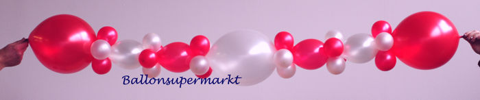 Girlande aus Kettenballons, Girlanden-Luftballons