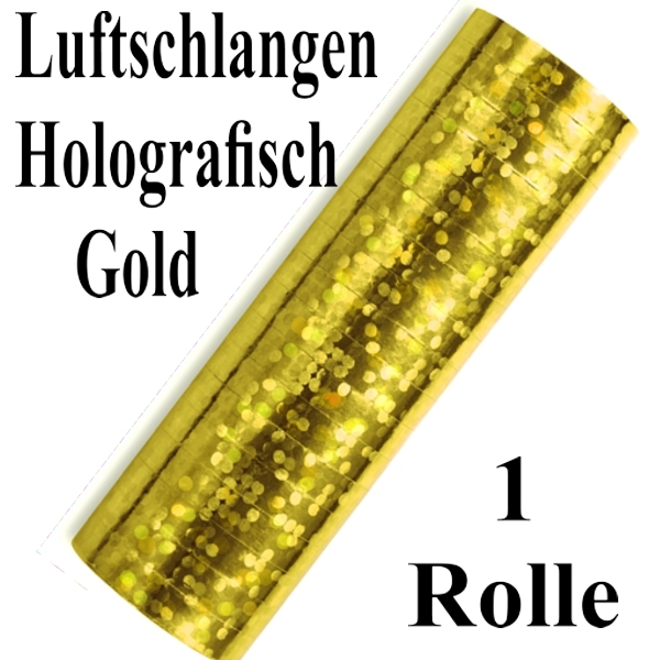 Gold-Metallic-Luftschlangen