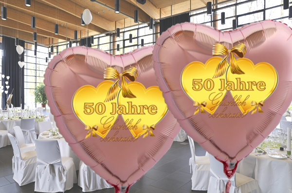 Goldene-Hochzeit-Herzluftballons-aus-Folie-roseegold-50-Jahre-gluecklich-verheiratet
