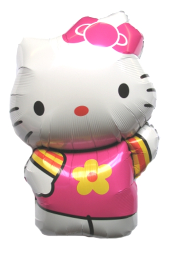 Grosser-Hello-Kitty-Luftballon-aus-Folie-80-cm