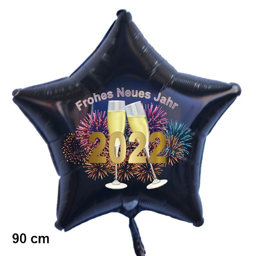 Riesengrosser-Sternballon-Silvester-2022-Feuerwerk-Champagner-Dekoration-Silvester-Frohes-Neues-Jahr