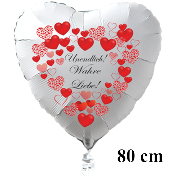 Grosser-weisser-Herzluftballon-Valentinstag-Unendlich-Wahre-Liebe-mit-Ballongas-Helium