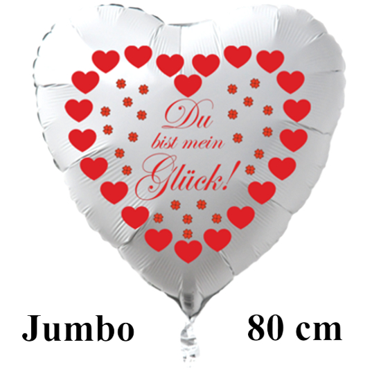 Grosser-weisser-Herzluftballon-mit-roten-Herzen-und-Gluecksklee-Du-bist-mein-Glueck-Valentinstag