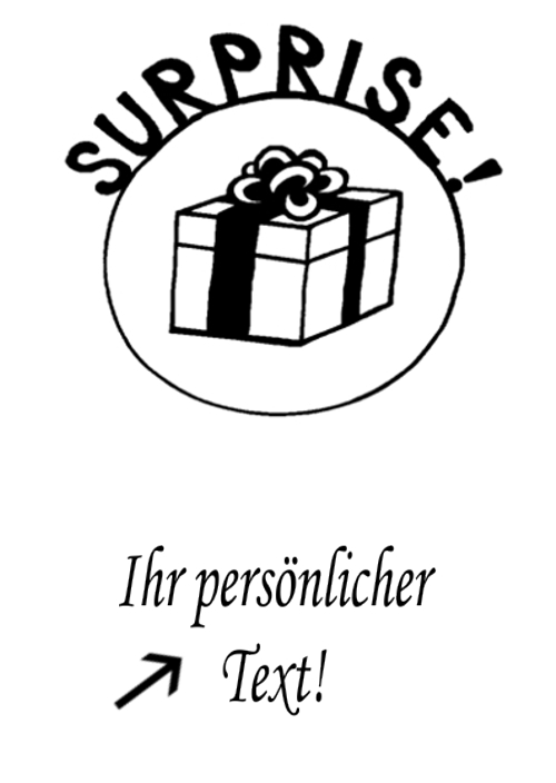 Grusskarte-zum-Geburtstag-Surprise-bedruckt-mit-einem-Geschenk