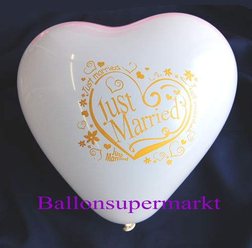Herzluftballons-Hochzeit-Just-Married-30-cm-10-weiß