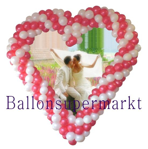 Herz aus Ballons, Hochzeitsdekoration