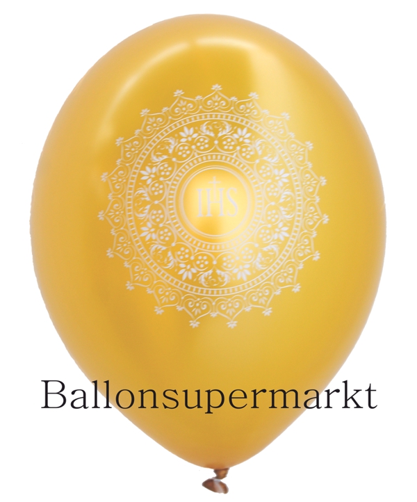IHS-Luftballon-Metallic-Gold