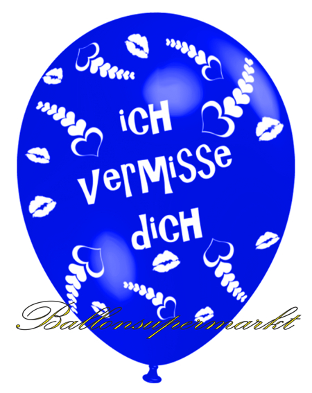 Ich-vermisse-Dich-Luftballon-Blau