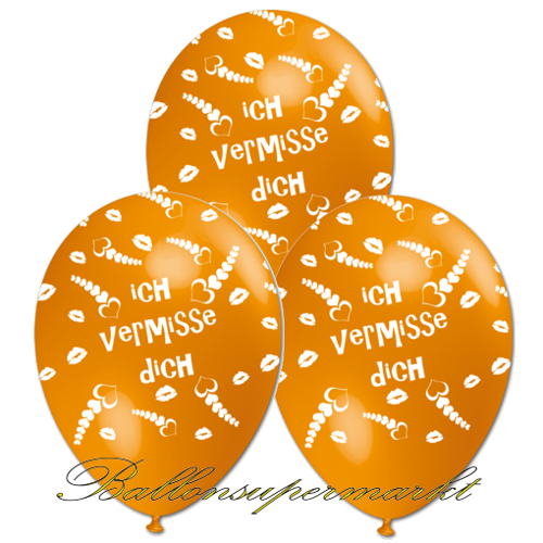 Ich-vermisse-Dich-Luftballons-orange