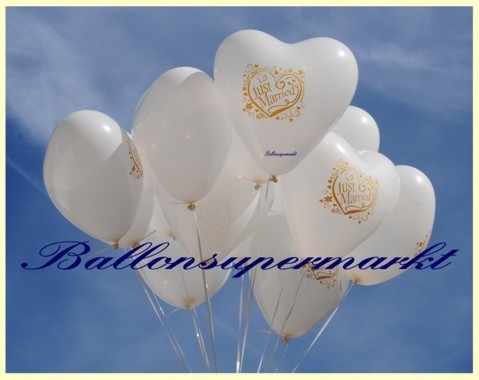 Just-Married-Herzluftballons-weiss-mit-Helium-zur-Hochzeit