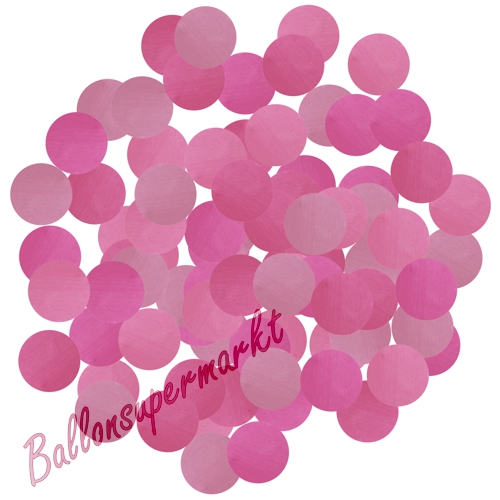 Konfetti-Punkte-Metallic-Rosa-Tischdekoration-zu-Geburtstag-Party-Feier-Karneval-Fasching-Konfettiballons