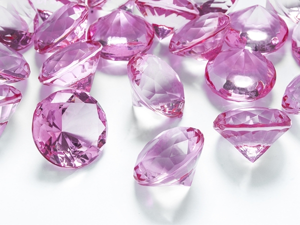 FKonfetti-XL-Diamanten-pink-kristallklar-Tischdekoration-Dekoration-Hochzeit-Streudekoration-Geburtstag-Party