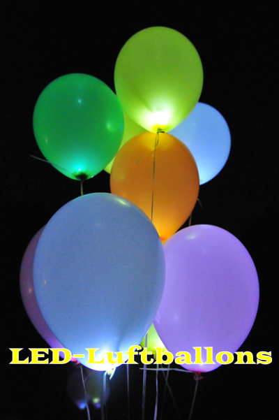 LED Luftballons - leuchtende Luftballons