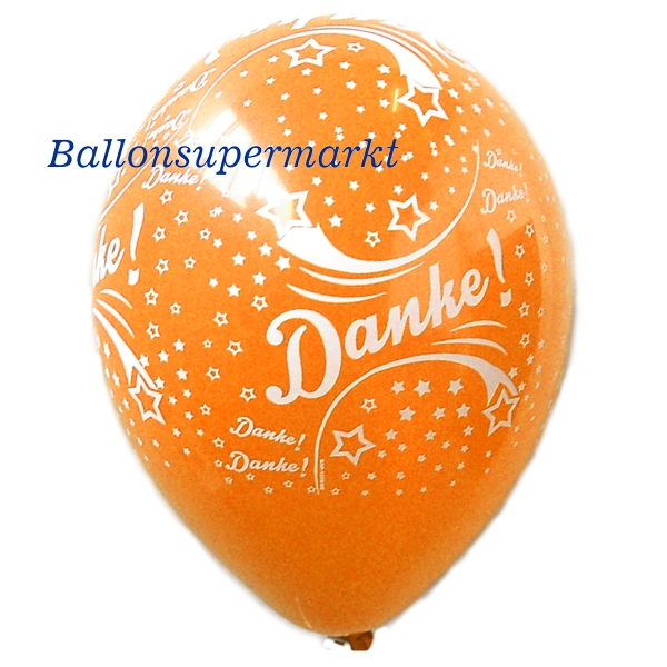 Latexballons-Danke-Luftballon-Orange-Dekoration-Partydekoration-Danksagung