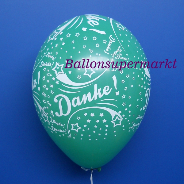 Latexballons-Danke-Luftballons-Gruen-Dekoration-Partydekoration-Danksagung