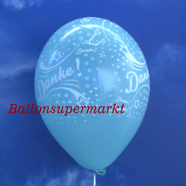 Latexballons-Danke-Luftballons-Mintgruen-Dekoration-Partydekoration