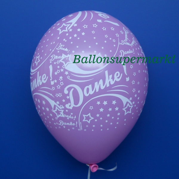 Latexballons-Danke-Luftballons-Rosa-Dekoration-Partydekoration-Danksagung