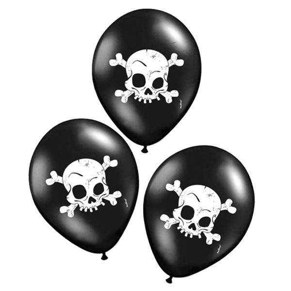 Latexballons-Halloween-Skull-Totenkopf-Dekoration-Halloweenparty