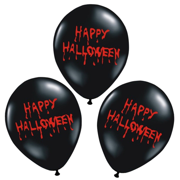 Latexballons-Happy-Halloween-Dekoration-Halloweenparty