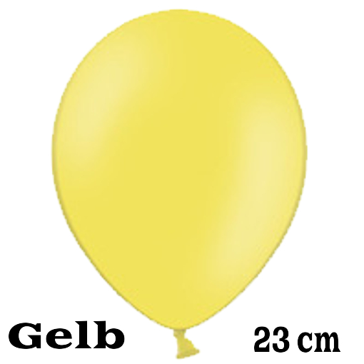 Luftballon 23 cm Gelb