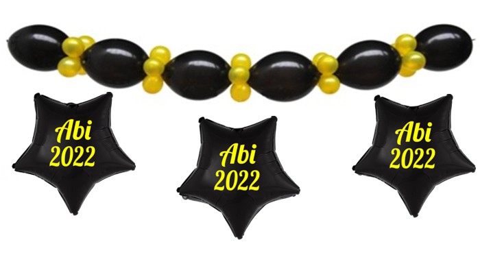 Luftballongirlande-ABI-2022-Partydeko-Abiparty