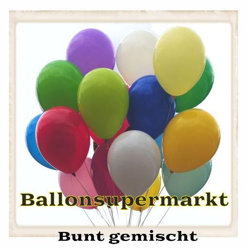 Luftballon 23 cm Bunt Gemischt