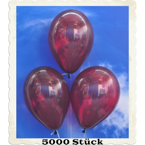 Luftballons aus Natur-Latex, 30 cm, Burgund, gute Qualität