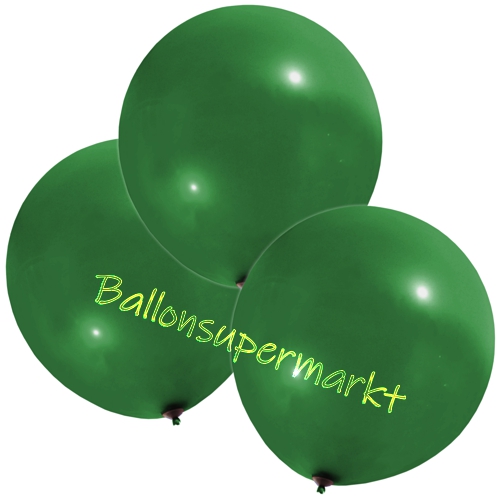 Luftballons-Dunkelgrün-48-51-cm-rund-Ballons-aus-Natur-Latex-zur-Dekoration-3er