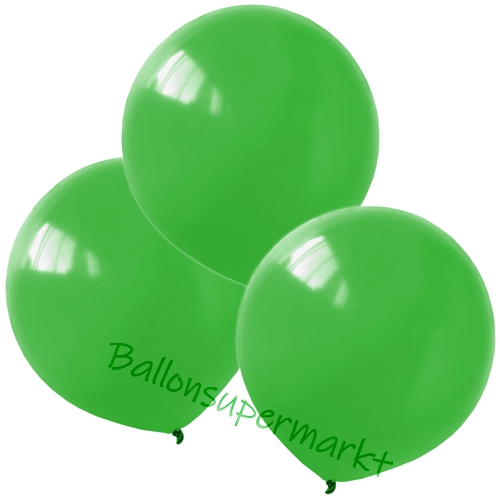 Luftballons-Grün-40-cm-rund-Ballons-aus-Natur-Latex-zur-Dekoration-3er