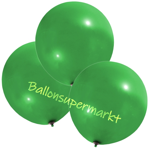 Luftballons-Grün-48-51-cm-rund-Ballons-aus-Natur-Latex-zur-Dekoration-3er