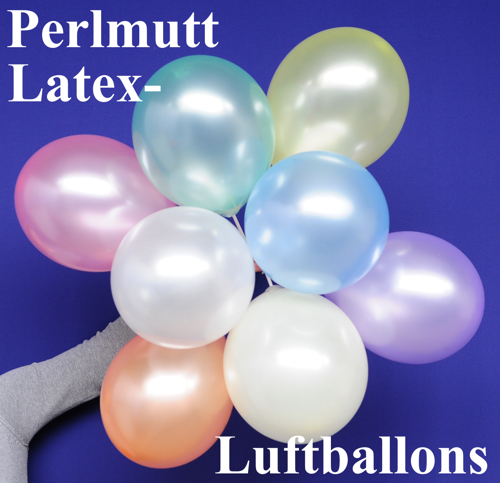 Luftballons Latex, Perlmuttfarben, Perlmuttballons aus Latex