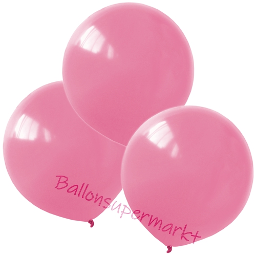 Luftballons-Rosa-40-cm-rund-Ballons-aus-Natur-Latex-zur-Dekoration-3er